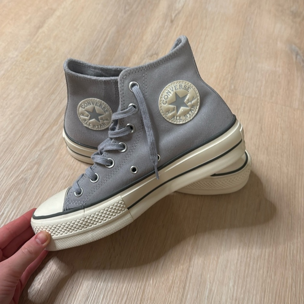 Platform converse 
Baby blue 
Brand new